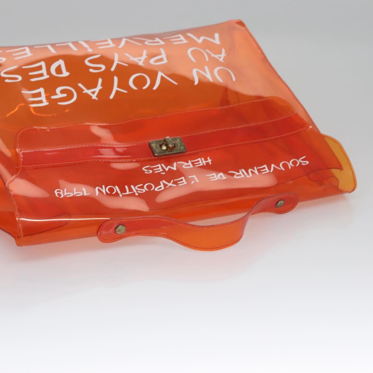 Hermès Orange Vinyl Handbag (Pre-Owned)