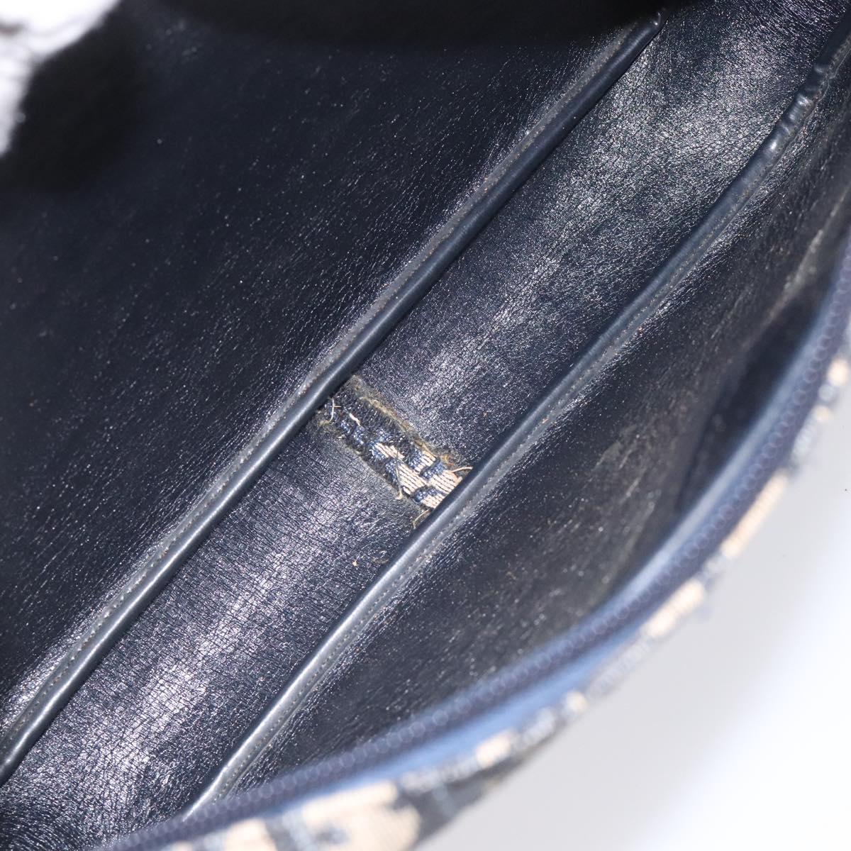 Dior 30 Montaigne Navy Canvas Shoulder Bag (Pre-Owned)