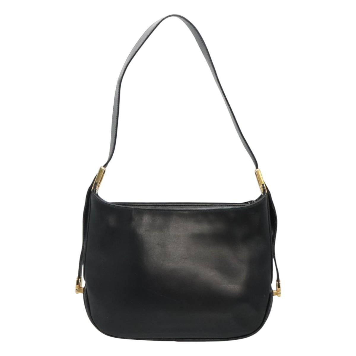 Bally Black Leather Shoulder Bag (Pre-Owned)