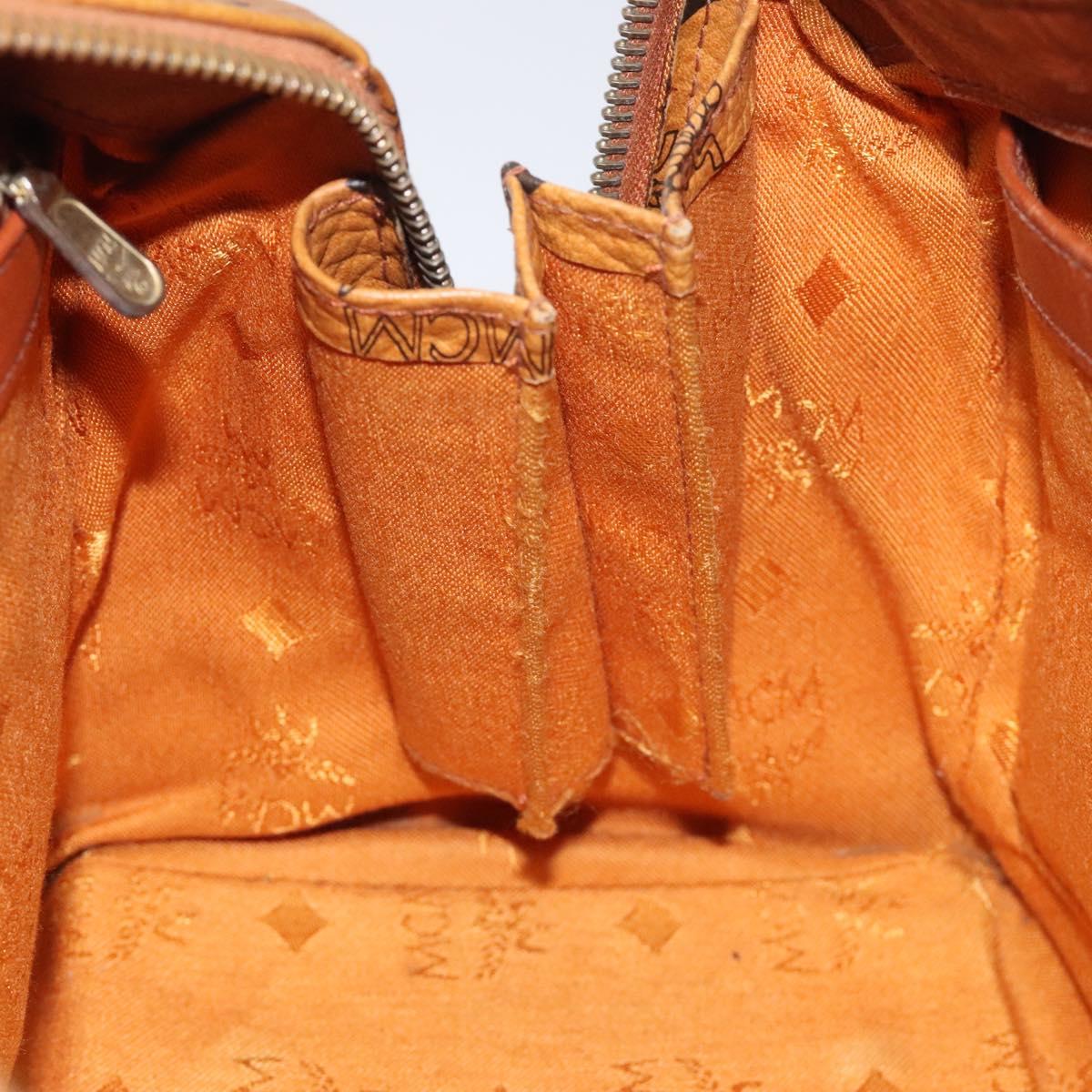 MCM Visetos Brown Canvas Handbag (Pre-Owned)