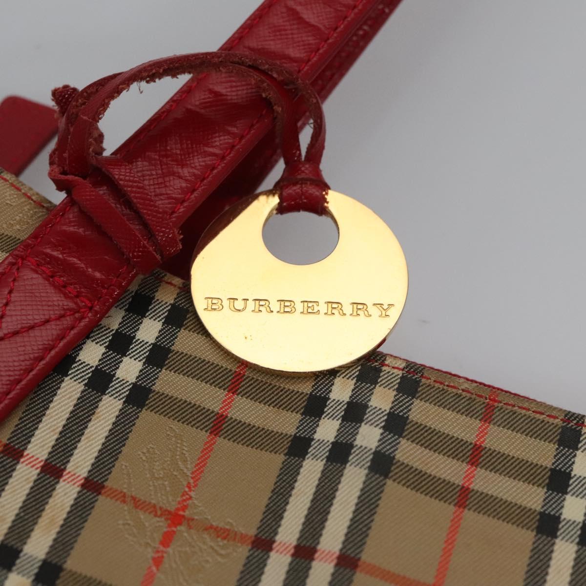 Burberry Nova Check Beige Canvas Tote Bag (Pre-Owned)