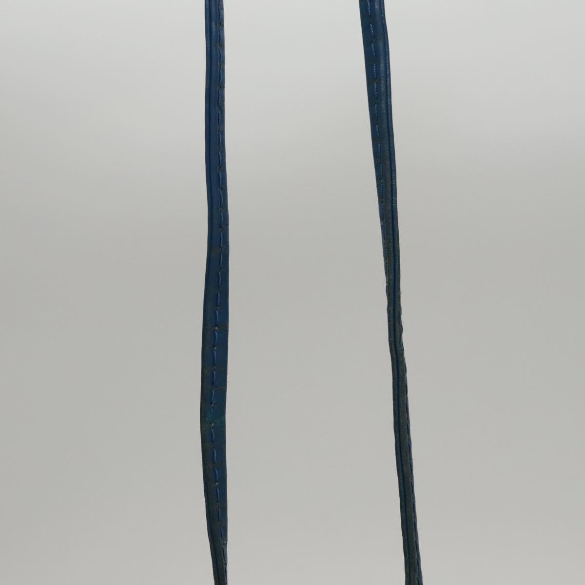 Louis Vuitton Petit Noé Blue Leather Shoulder Bag (Pre-Owned)