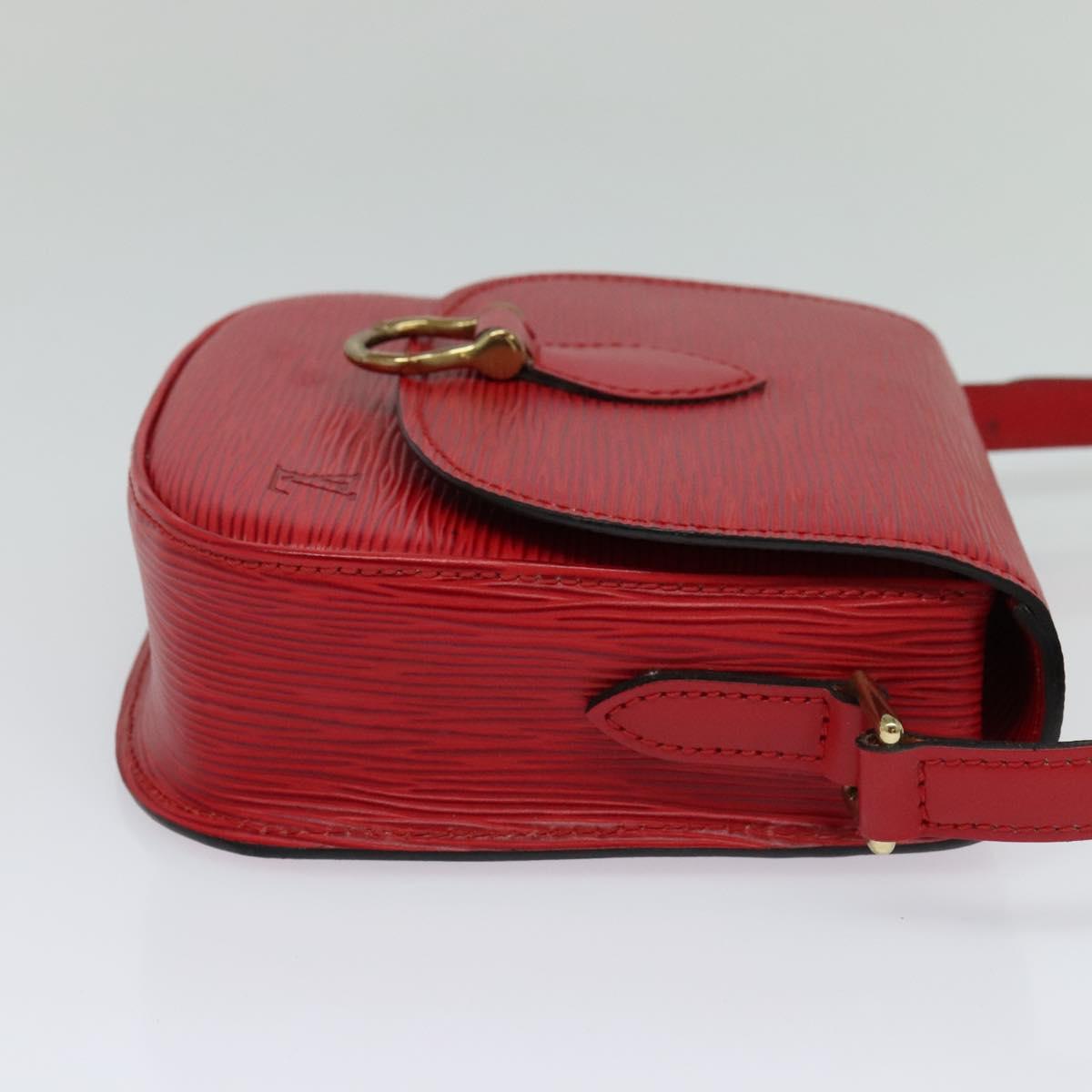 Louis Vuitton Saint Cloud Red Leather Shoulder Bag (Pre-Owned)