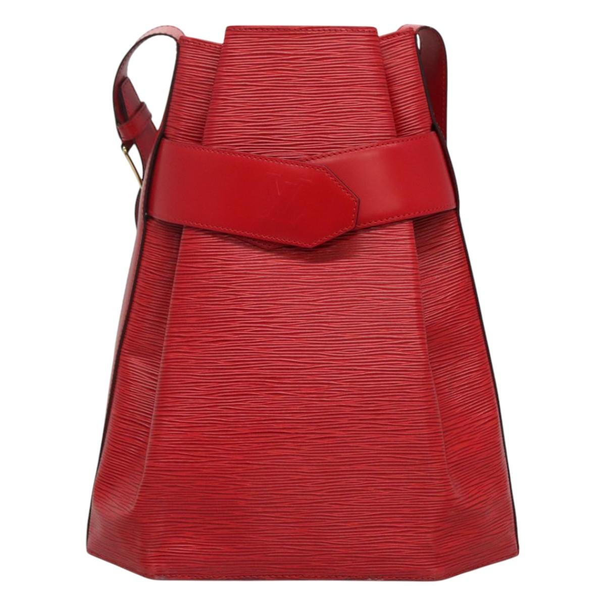 Louis Vuitton Sac D'épaule Red Leather Shoulder Bag (Pre-Owned)