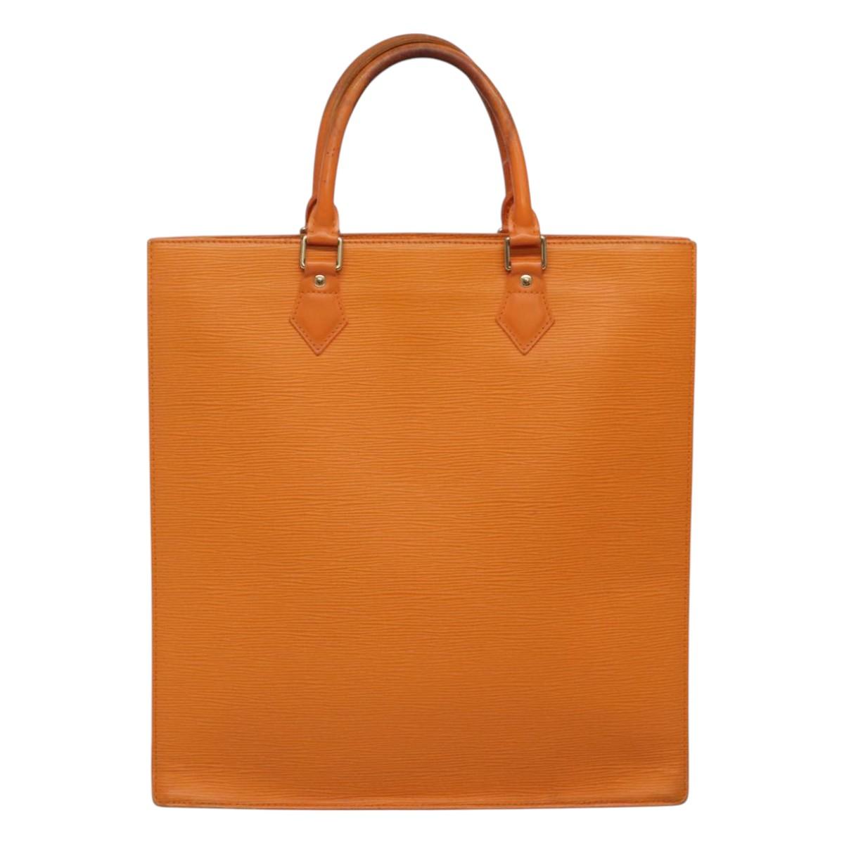 Louis Vuitton Sac Plat Orange Leather Handbag (Pre-Owned)