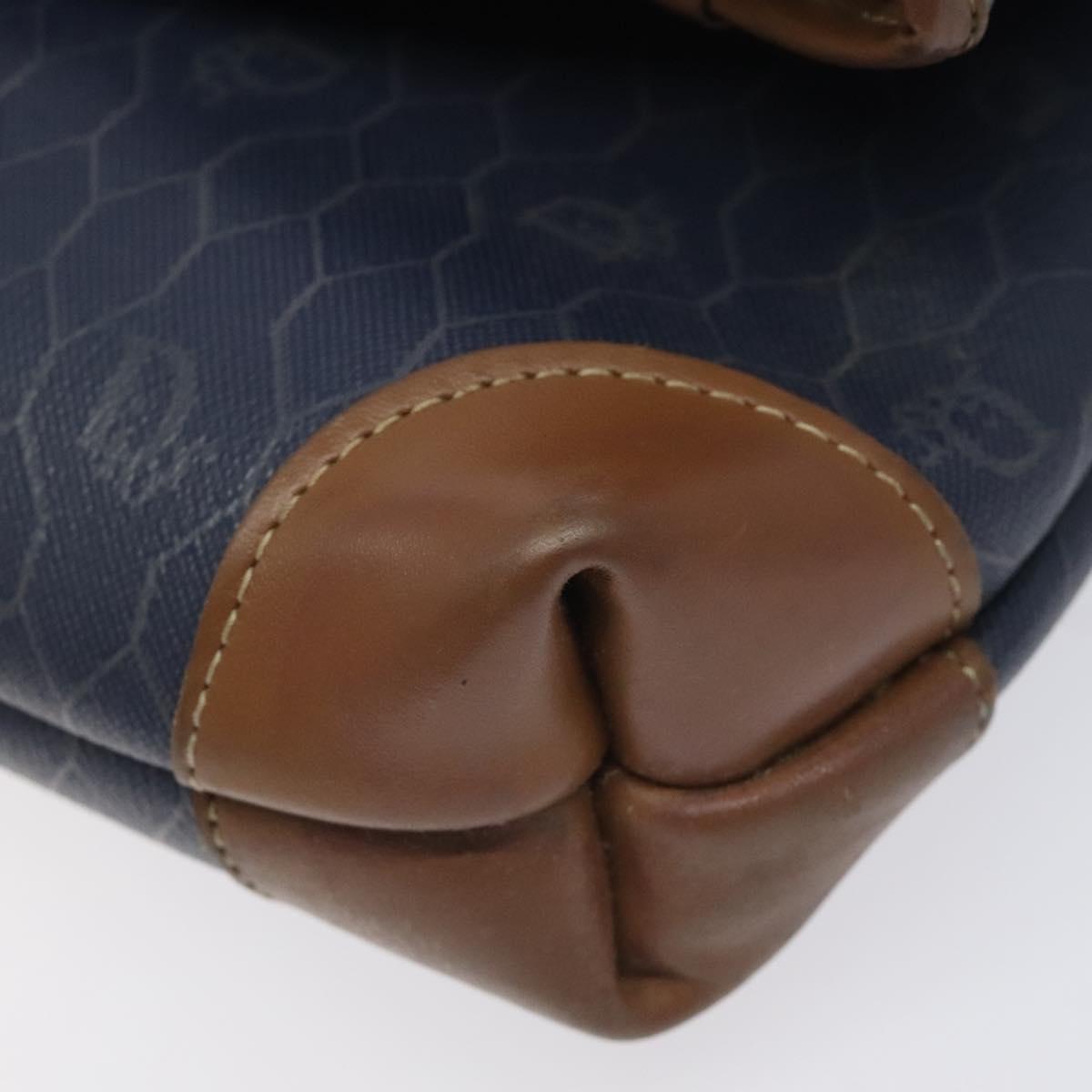 Dior Honeycomb Navy Canvas Clutch Bag (Pre-Owned)