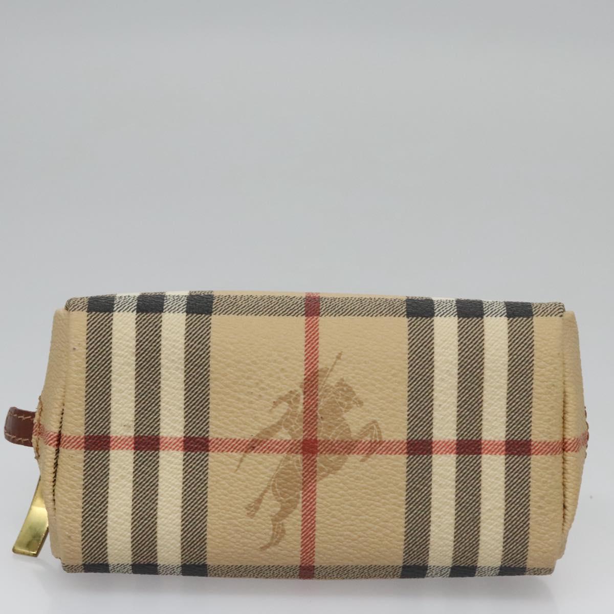 Burberry Nova Check Beige Canvas Clutch Bag (Pre-Owned)