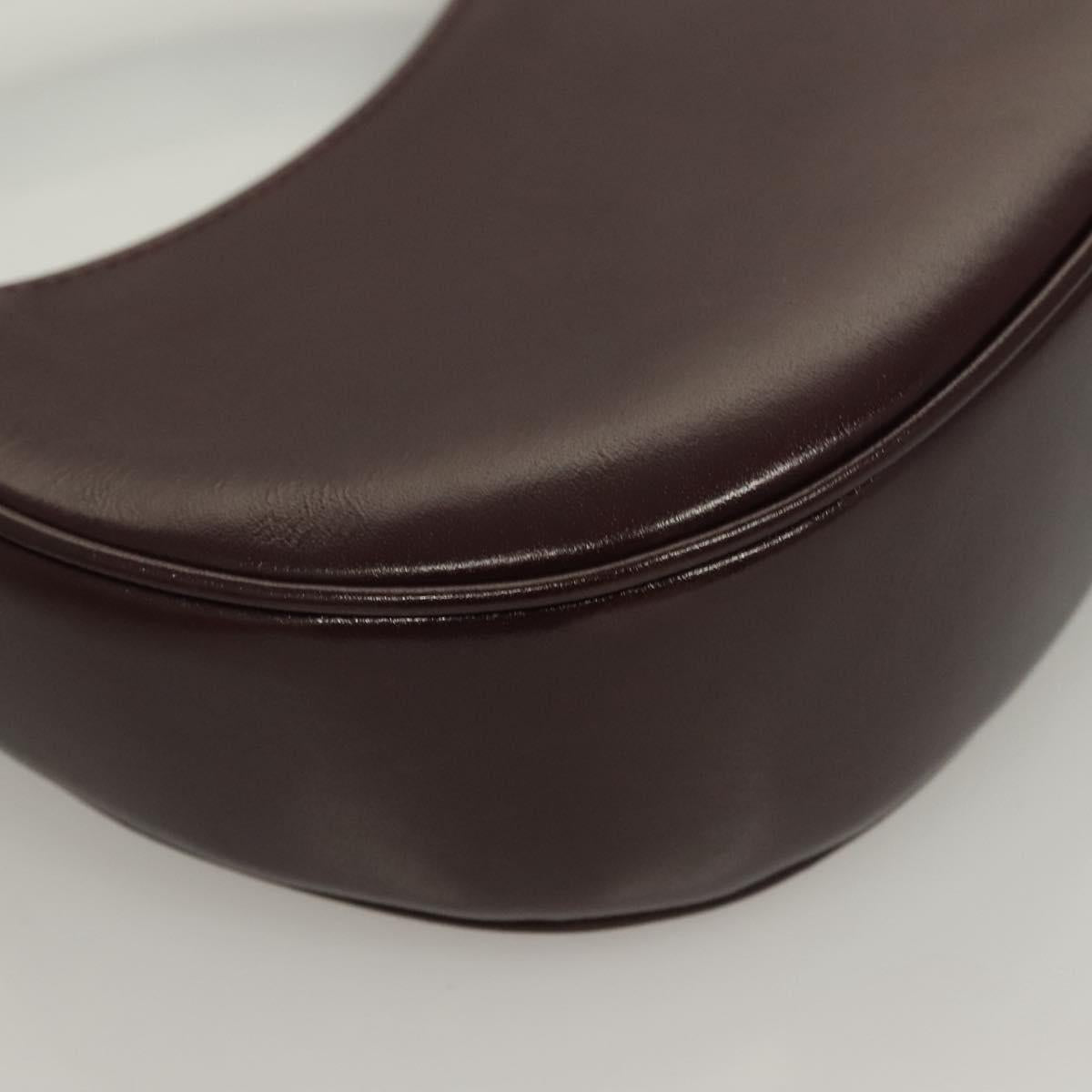 Versace Brown Leather Shoulder Bag (Pre-Owned)