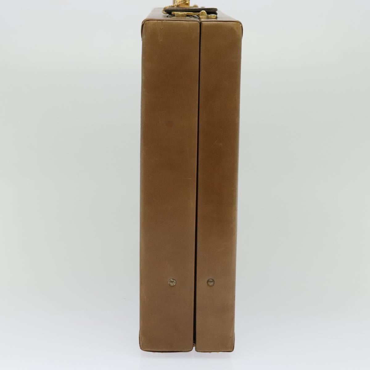 Loewe Anagram Beige Leather Briefcase Bag (Pre-Owned)