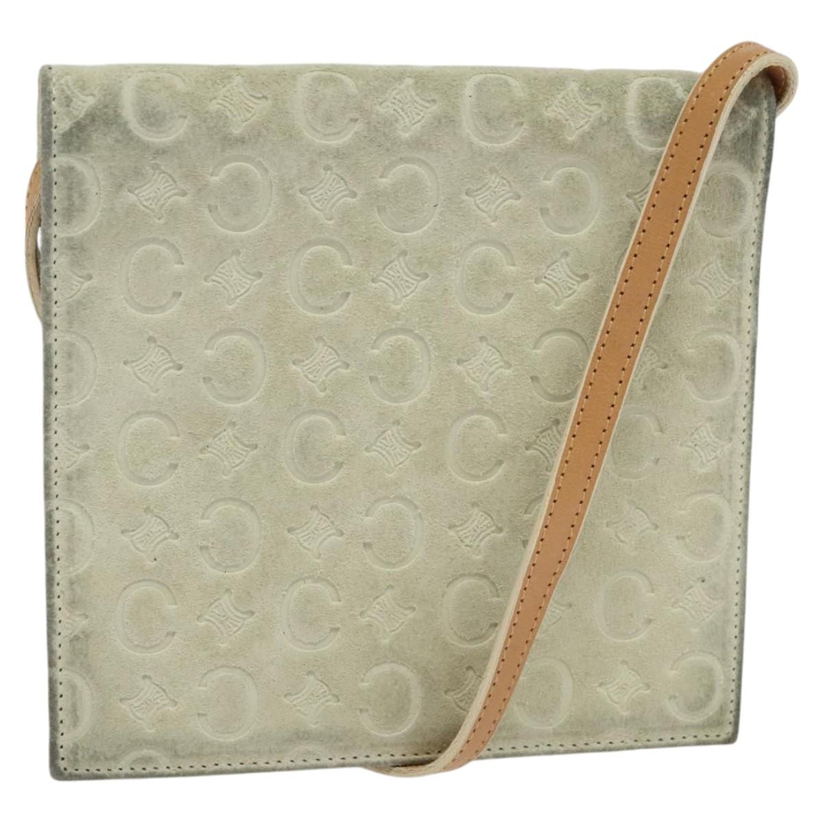 Céline Macadam Grey Suede Wallet (Pre-Owned)
