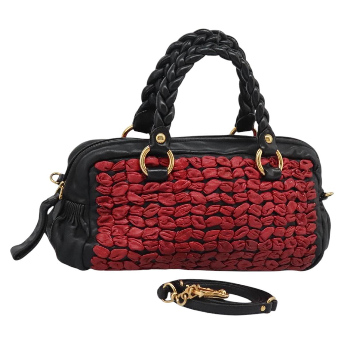 Miu Miu Red Leather Handbag (Pre-Owned)