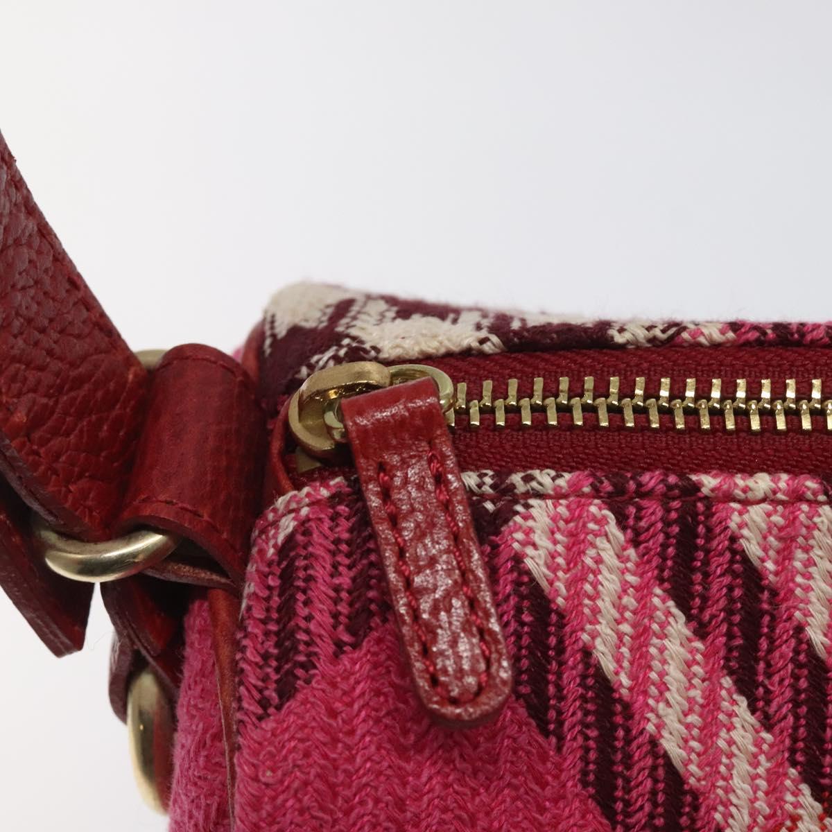 Burberry Nova Check Pink Canvas Handbag (Pre-Owned)