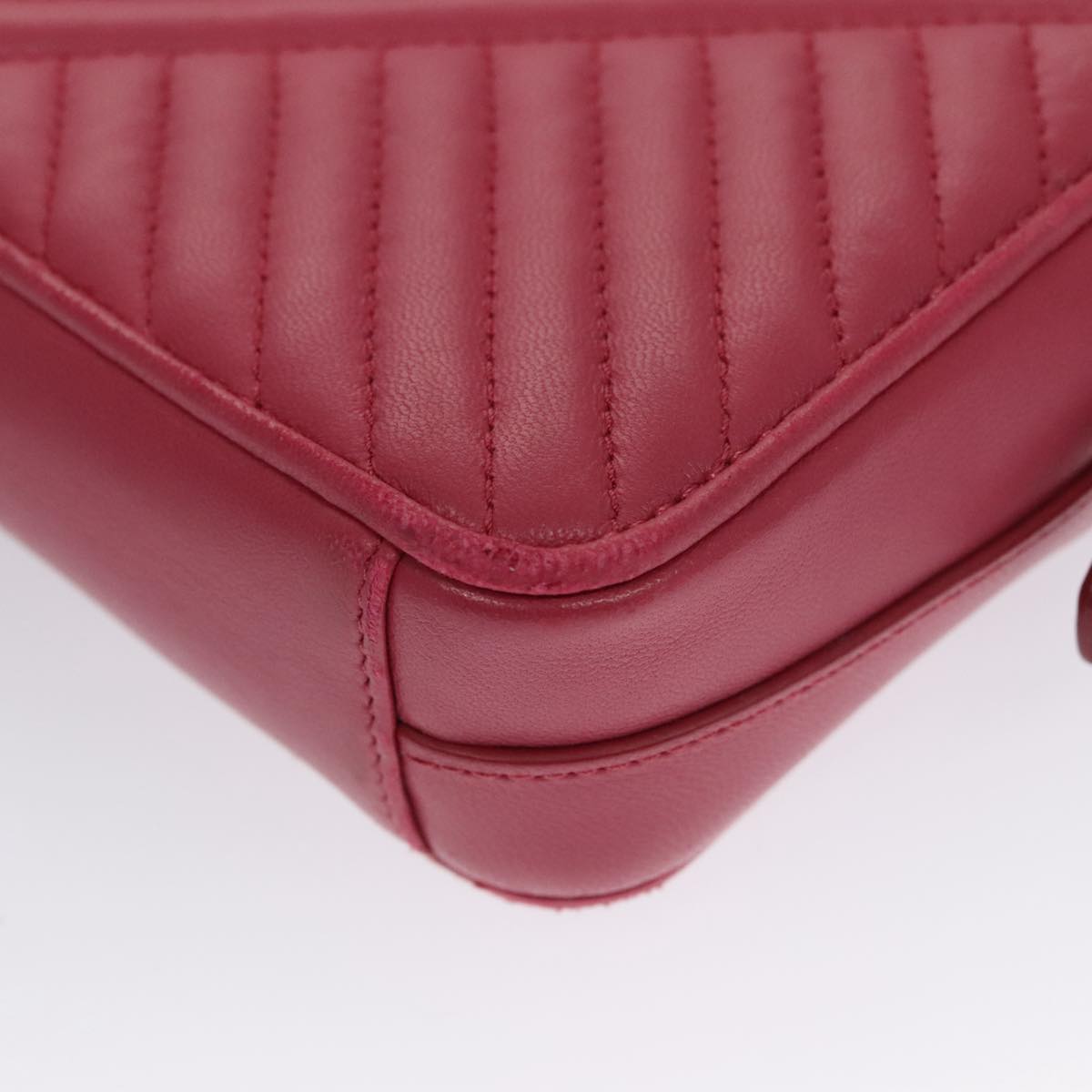 Prada Nappa Gauffré Pink Leather Shoulder Bag (Pre-Owned)