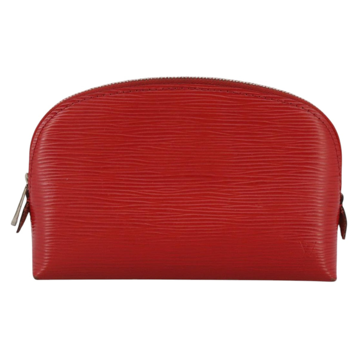 Louis Vuitton Cosmetic Pouch Red Leather Clutch Bag (Pre-Owned)