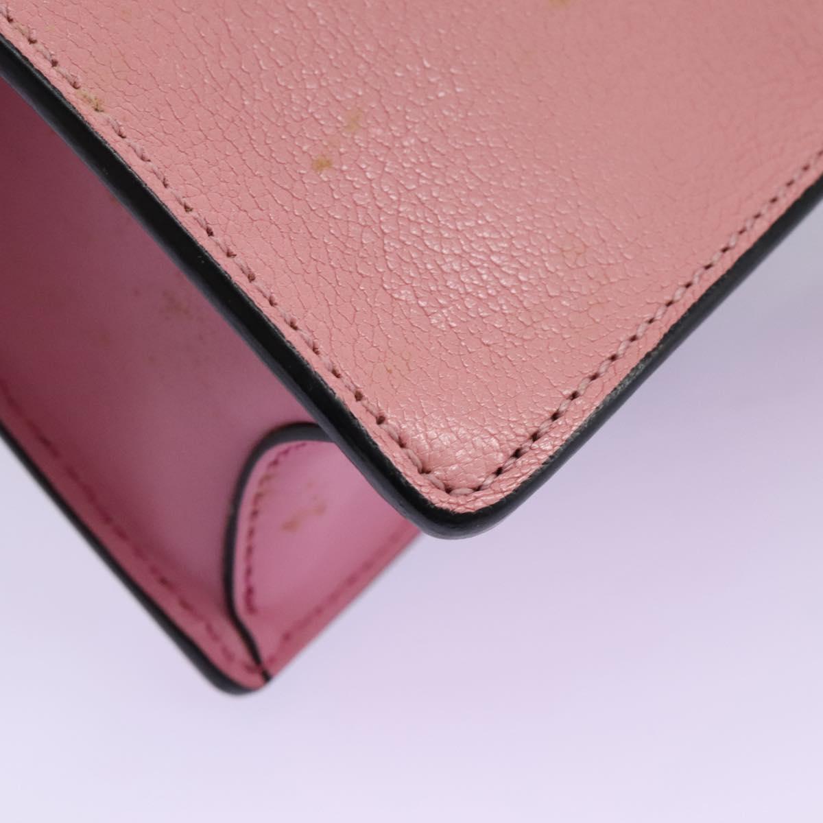 Miu Miu Madras Pink Leather Shoulder Bag (Pre-Owned)