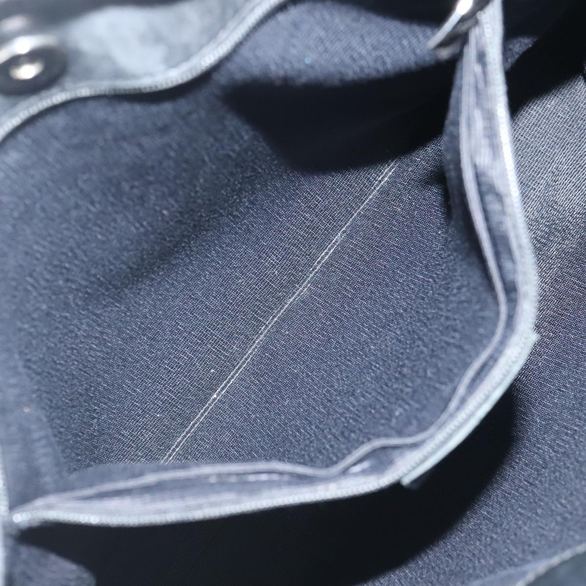 Salvatore Ferragamo Gancini Black Canvas Tote Bag (Pre-Owned)