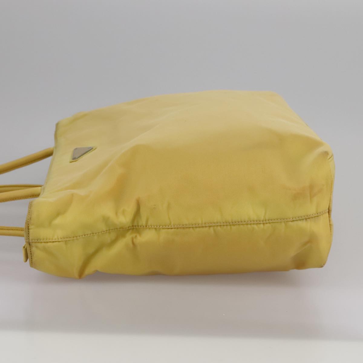 Prada Re-Nylon Yellow Metal Handbag (Pre-Owned)