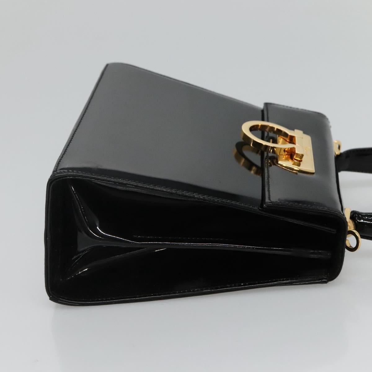 Salvatore Ferragamo Gancini Black Ceramic Handbag (Pre-Owned)