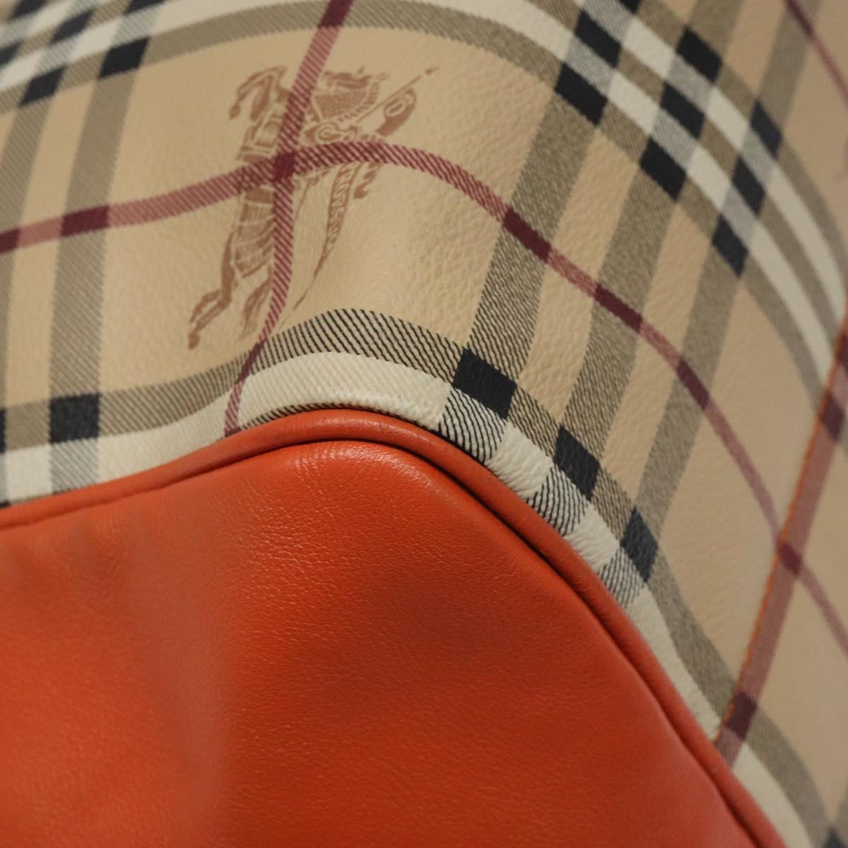 Burberry Nova Check Beige Canvas Tote Bag (Pre-Owned)