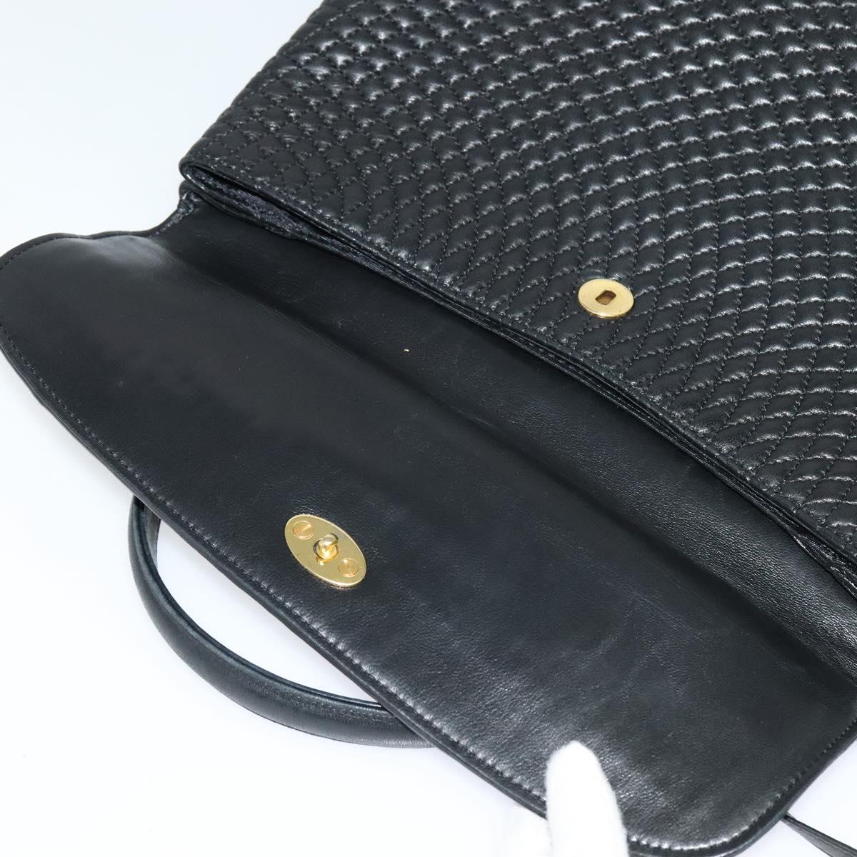 Bally Black Leather Handbag (Pre-Owned)