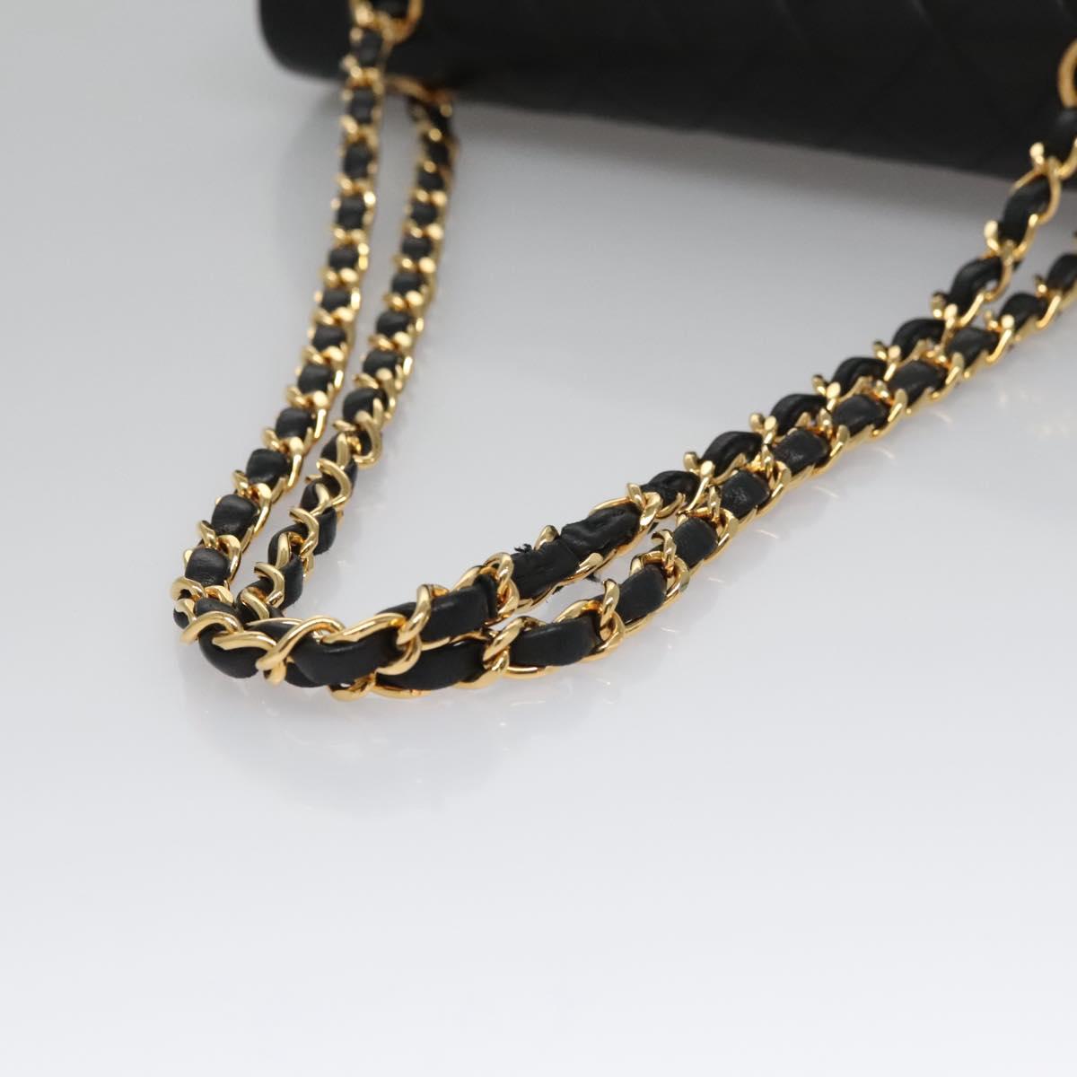Chanel Timeless Black Leather Shoulder Bag (Pre-Owned)