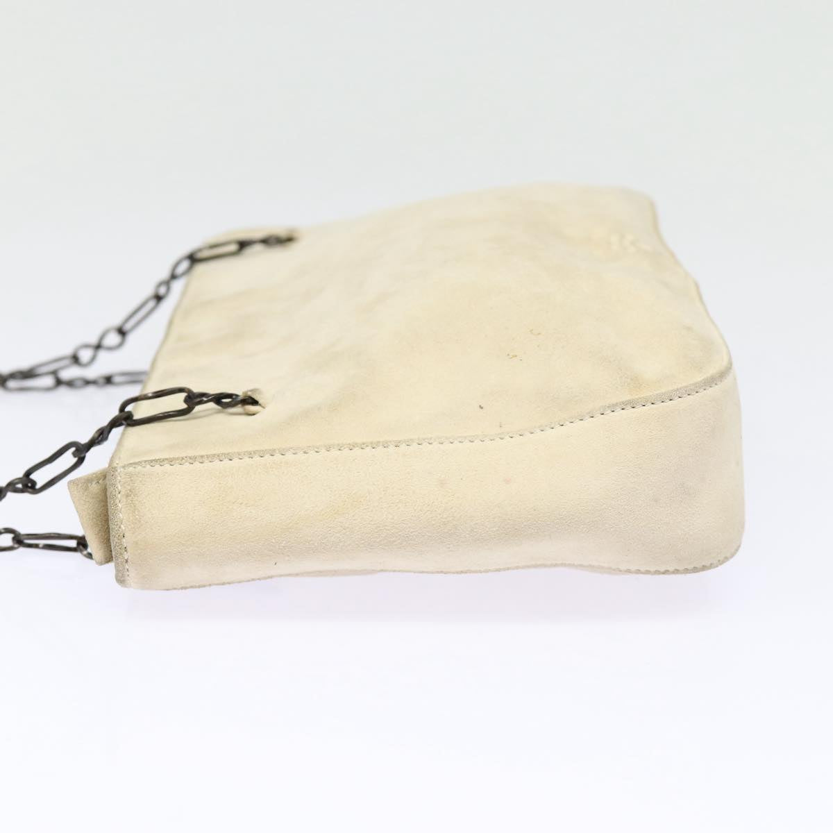 Prada Beige Suede Shoulder Bag (Pre-Owned)