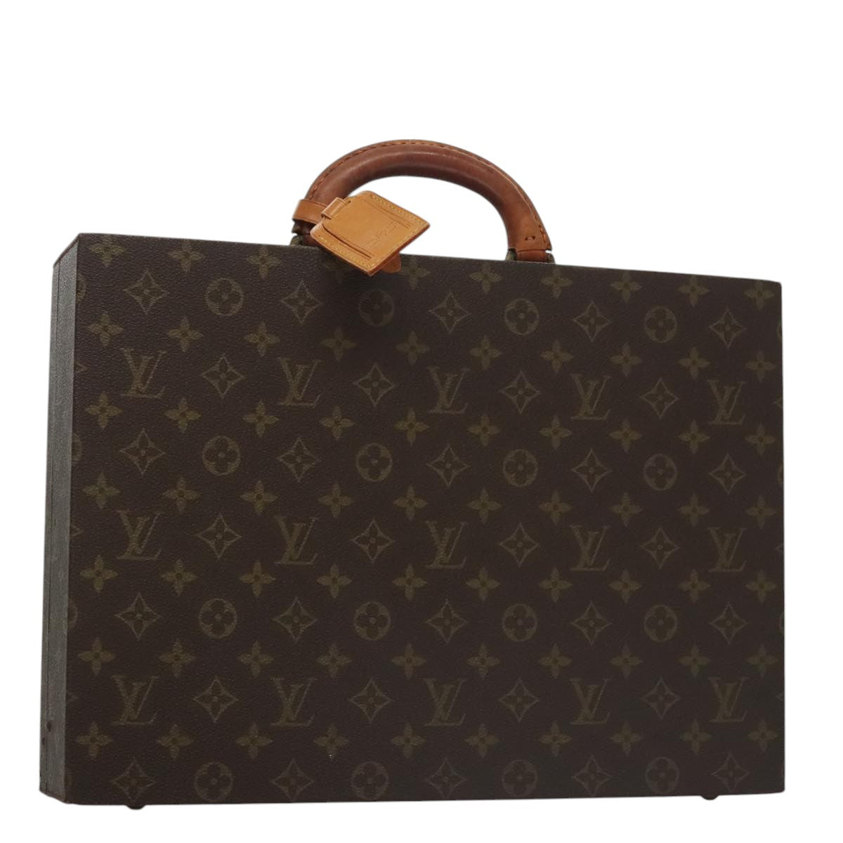 Louis Vuitton President Brown Canvas Briefcase Bag (Pre-Owned)