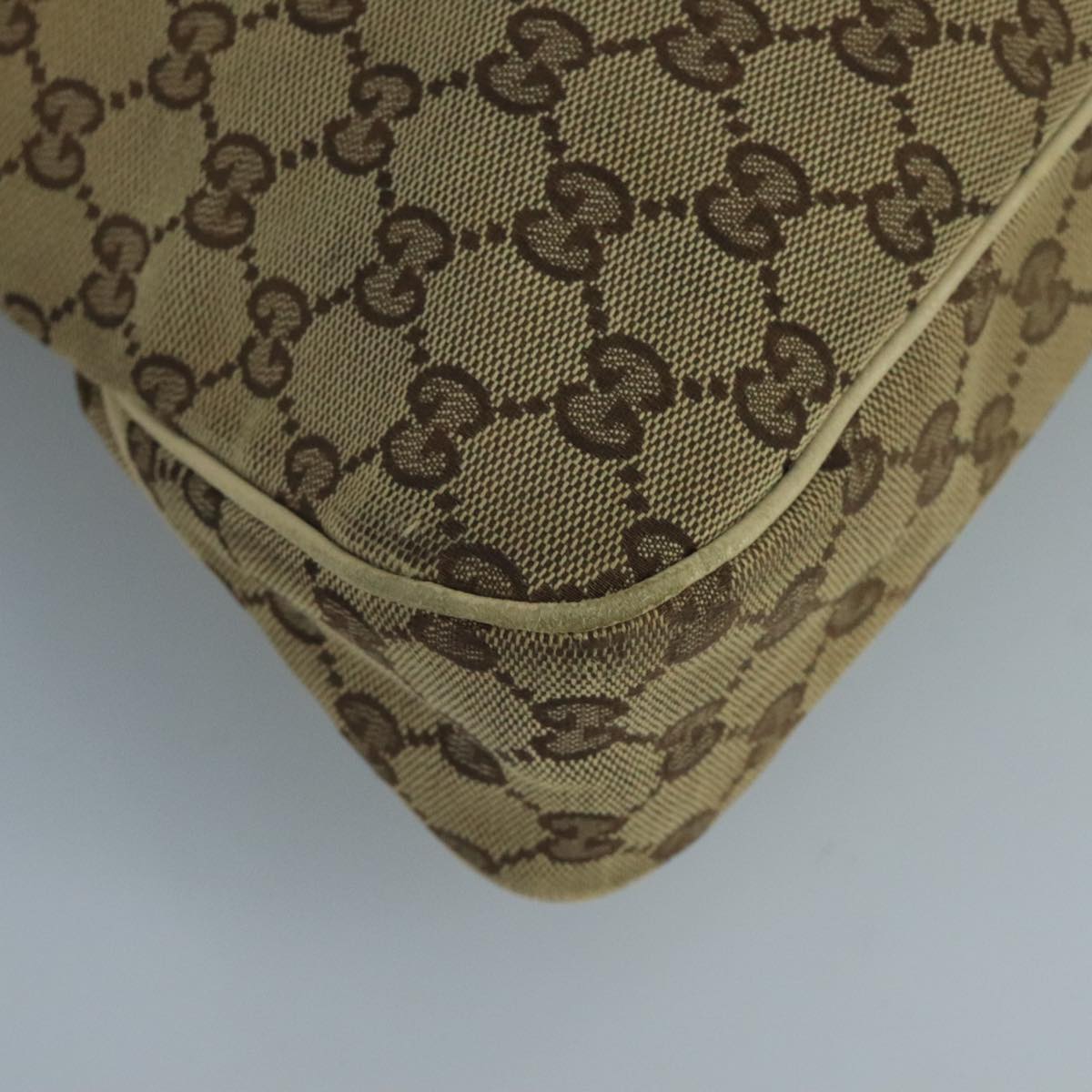 Gucci Gg Canvas Beige Canvas Tote Bag (Pre-Owned)