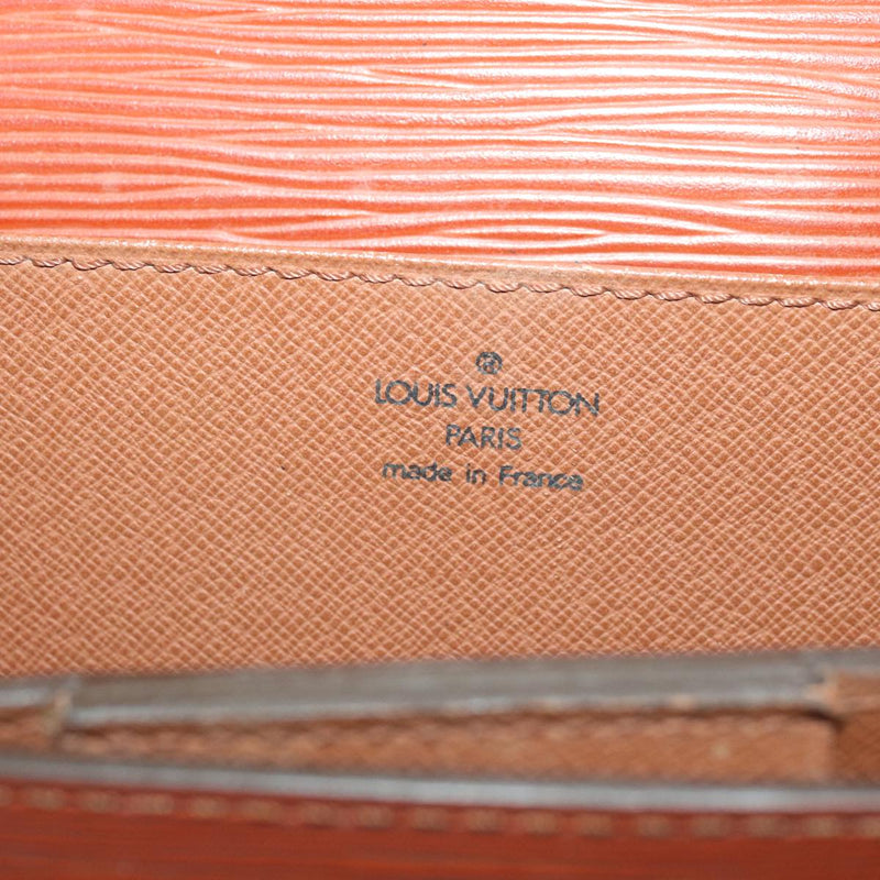Louis Vuitton Ambassadeur Brown Leather Briefcase Bag (Pre-Owned)