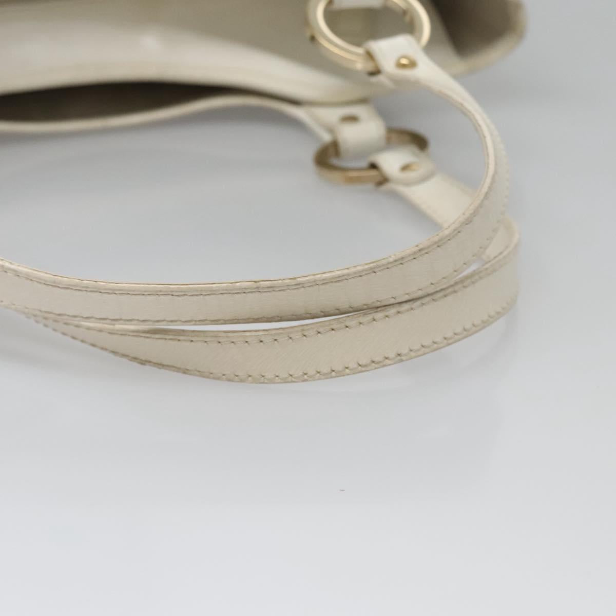 Fendi Zucca White Canvas Handbag (Pre-Owned)