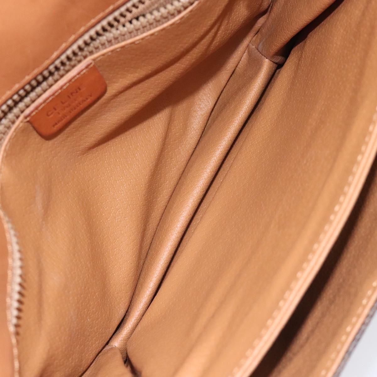Céline Macadam Brown Canvas Shoulder Bag (Pre-Owned)