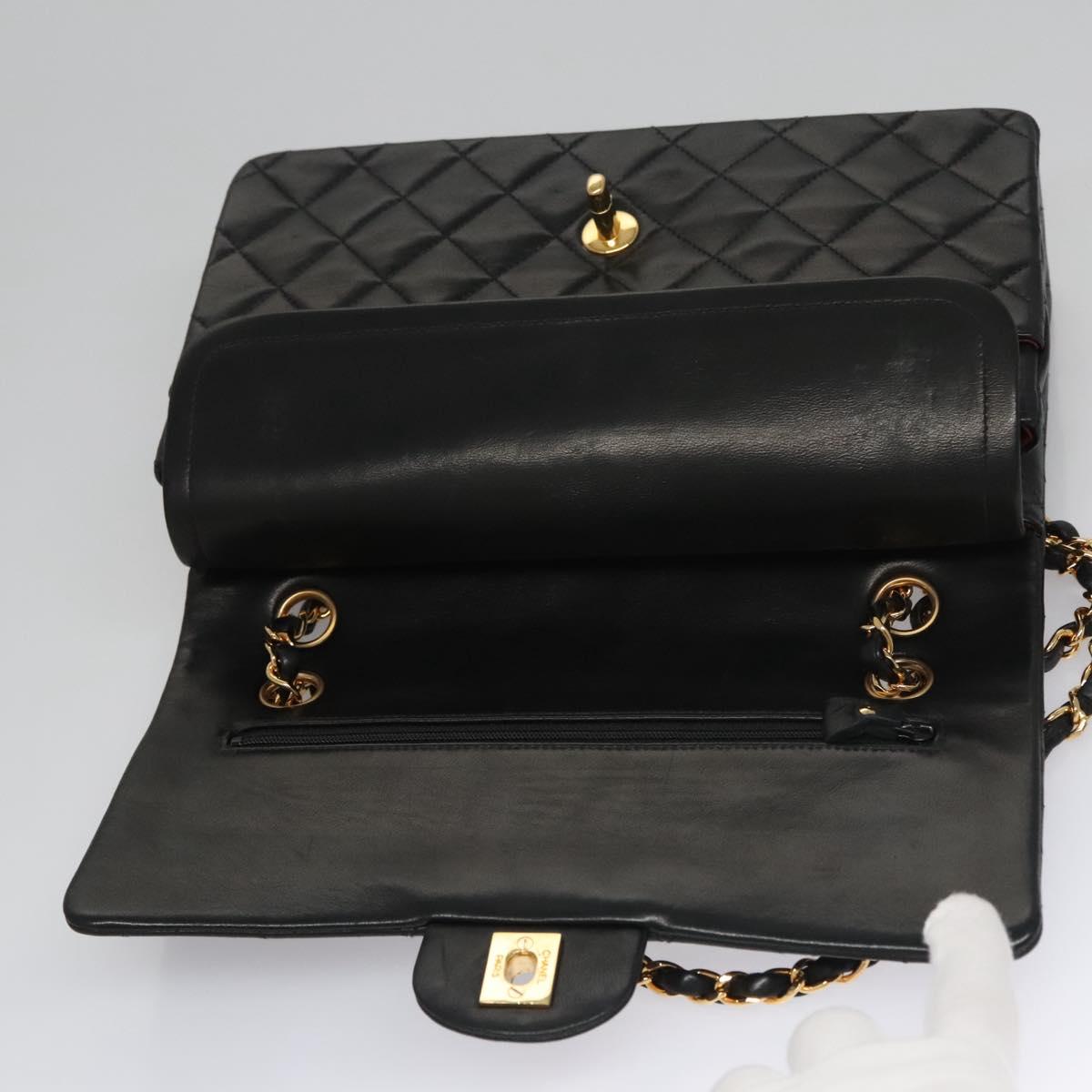 Chanel Timeless Black Leather Shoulder Bag (Pre-Owned)