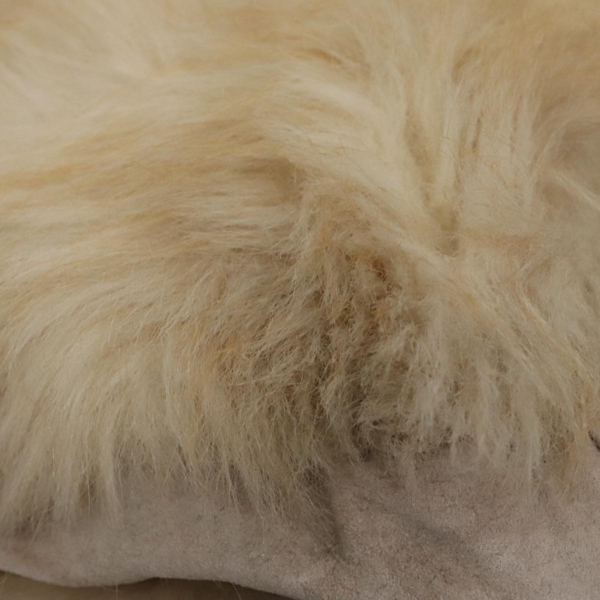 Burberry Blue Label Beige Faux Fur Handbag (Pre-Owned)