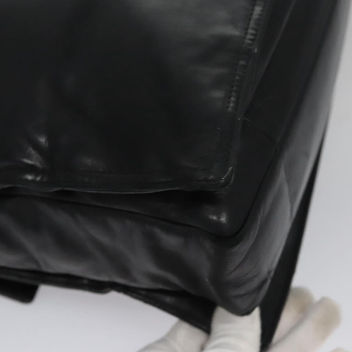 Bottega Veneta Tambura Black Leather Tote Bag (Pre-Owned)