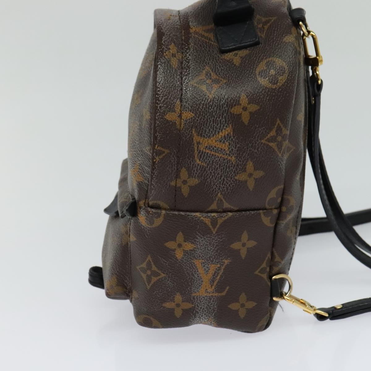 Louis Vuitton Palm Springs Mini Brown Canvas Backpack Bag (Pre-Owned)