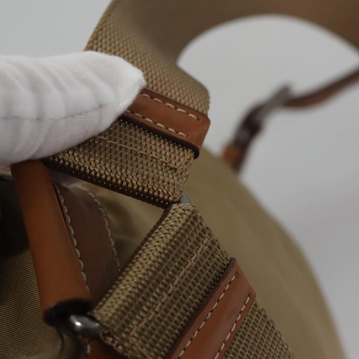 Prada Re-Nylon Khaki Synthetic Backpack Bag (Pre-Owned)