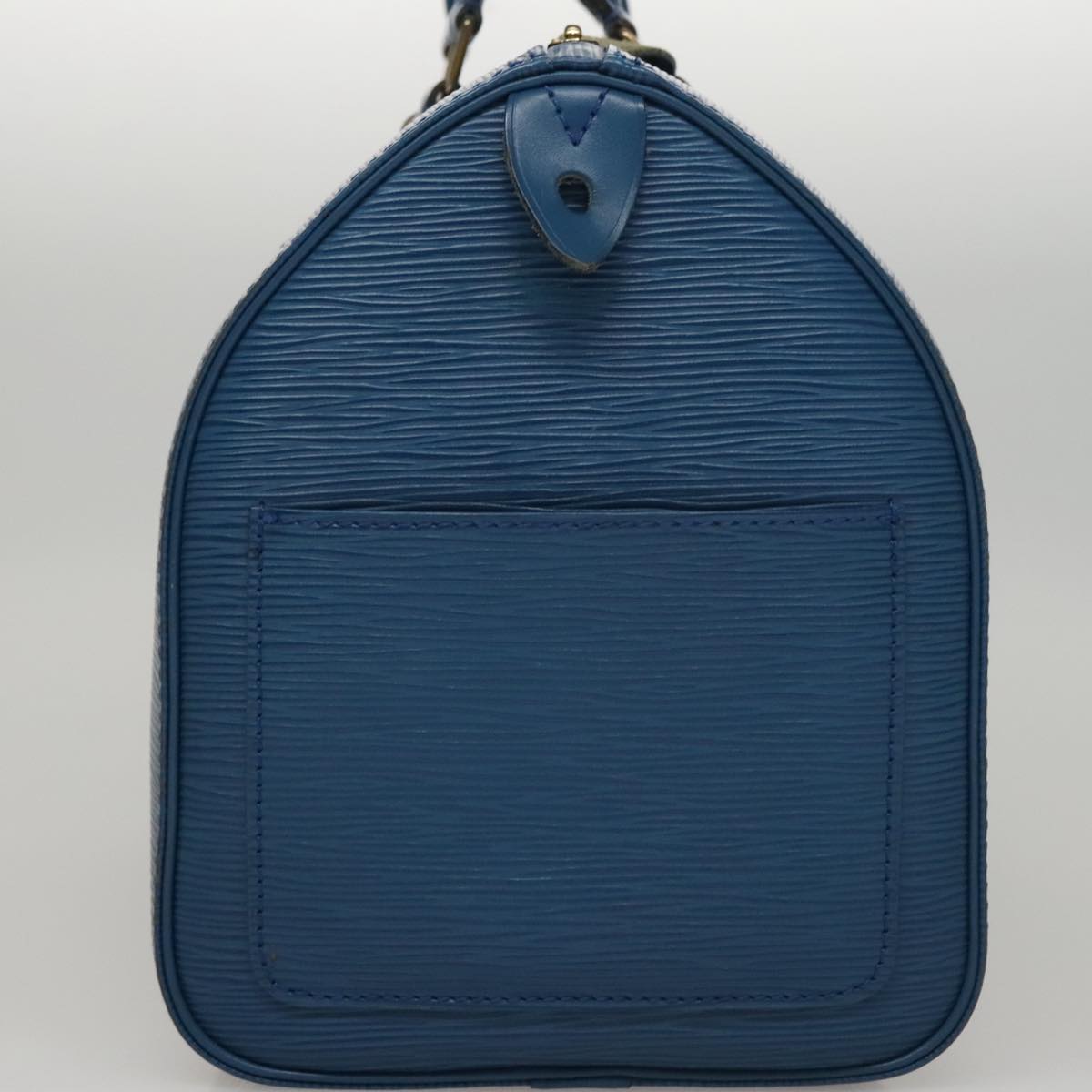 Louis Vuitton Speedy 30 Navy Leather Handbag (Pre-Owned)