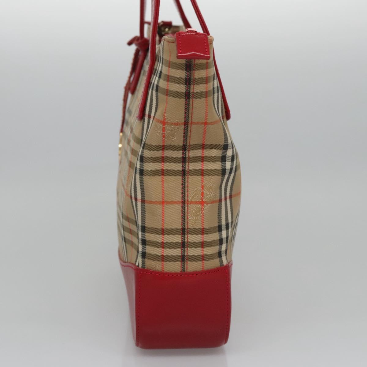 Burberry Nova Check Beige Canvas Tote Bag (Pre-Owned)