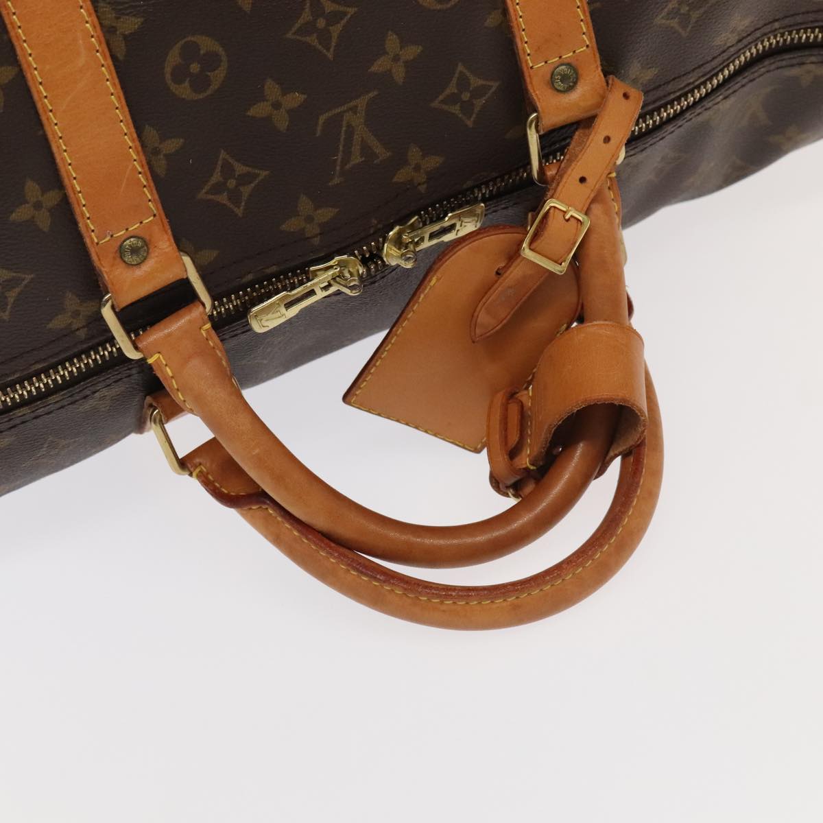 Louis Vuitton Keepall 60 Brown Canvas Travel Bag (Pre-Owned)