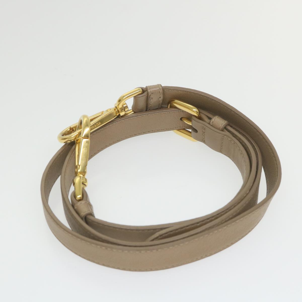 Prada Beige Synthetic Handbag (Pre-Owned)