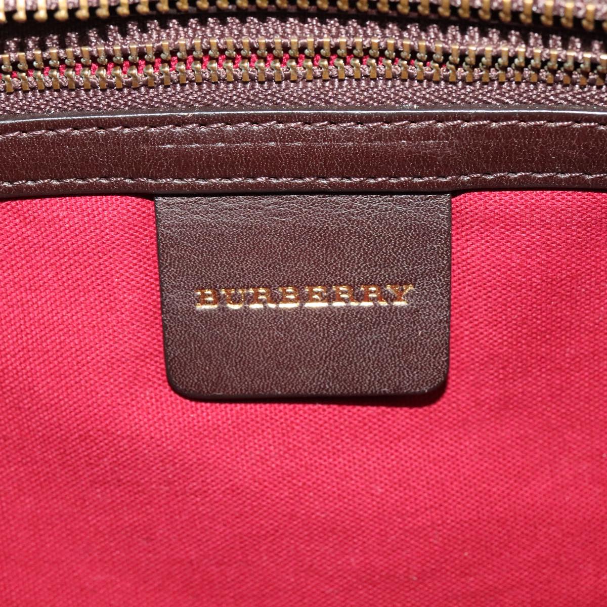 Burberry Nova Check Beige Wool Shoulder Bag (Pre-Owned)