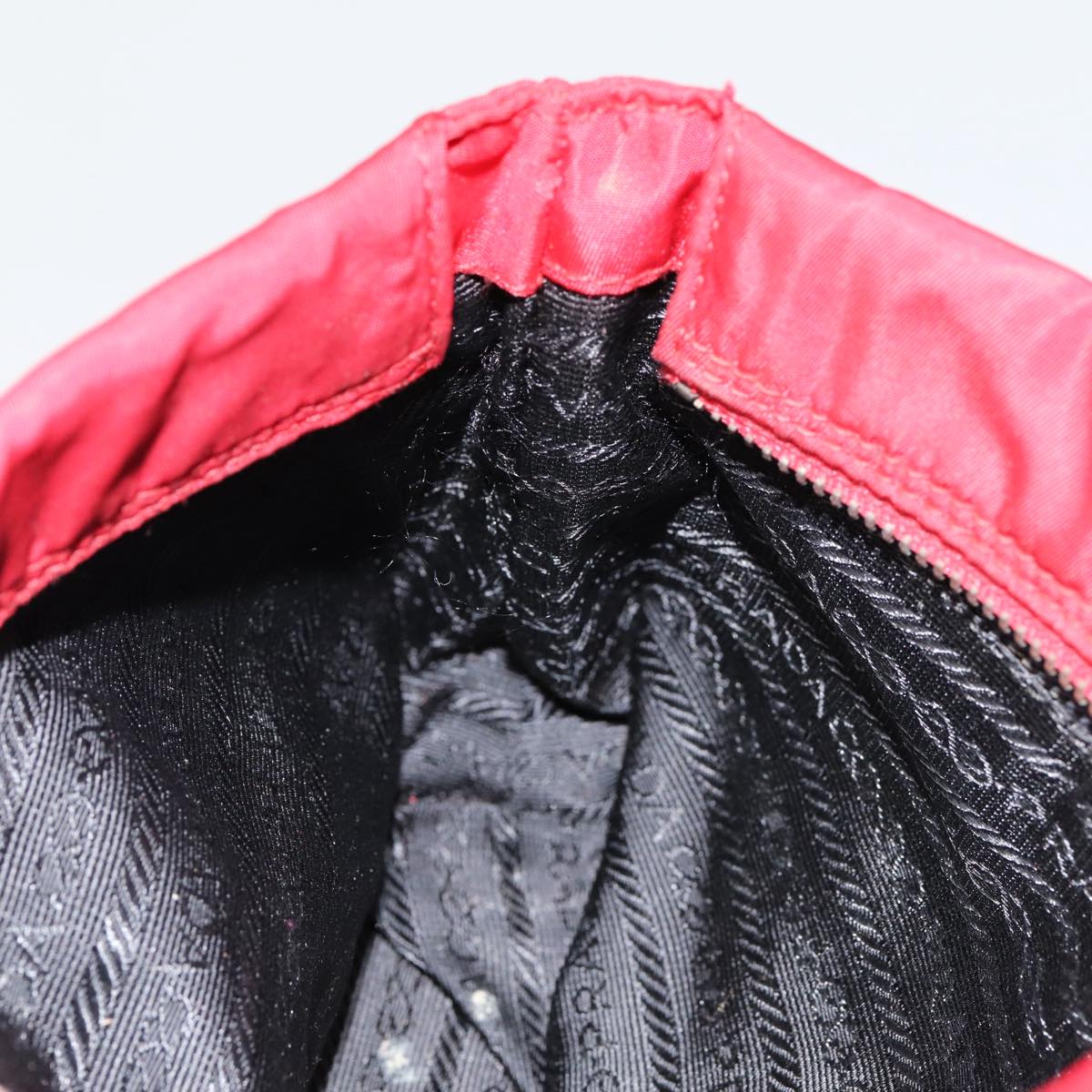 Prada Tessuto Red Synthetic Clutch Bag (Pre-Owned)