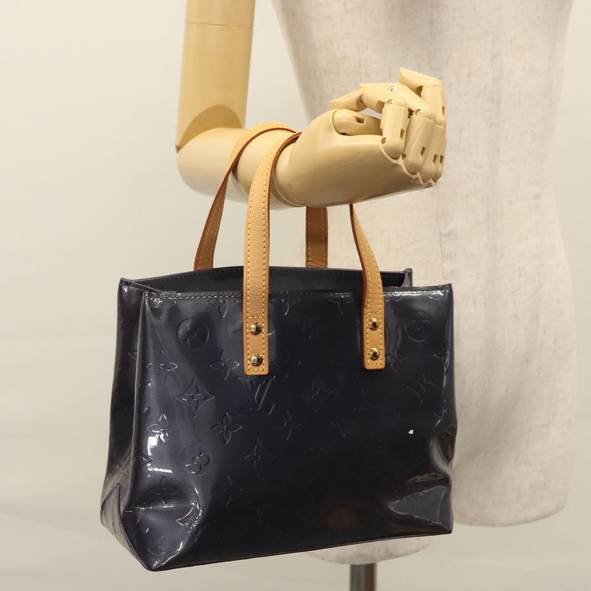 Louis Vuitton Reade Navy Patent Leather Handbag (Pre-Owned)