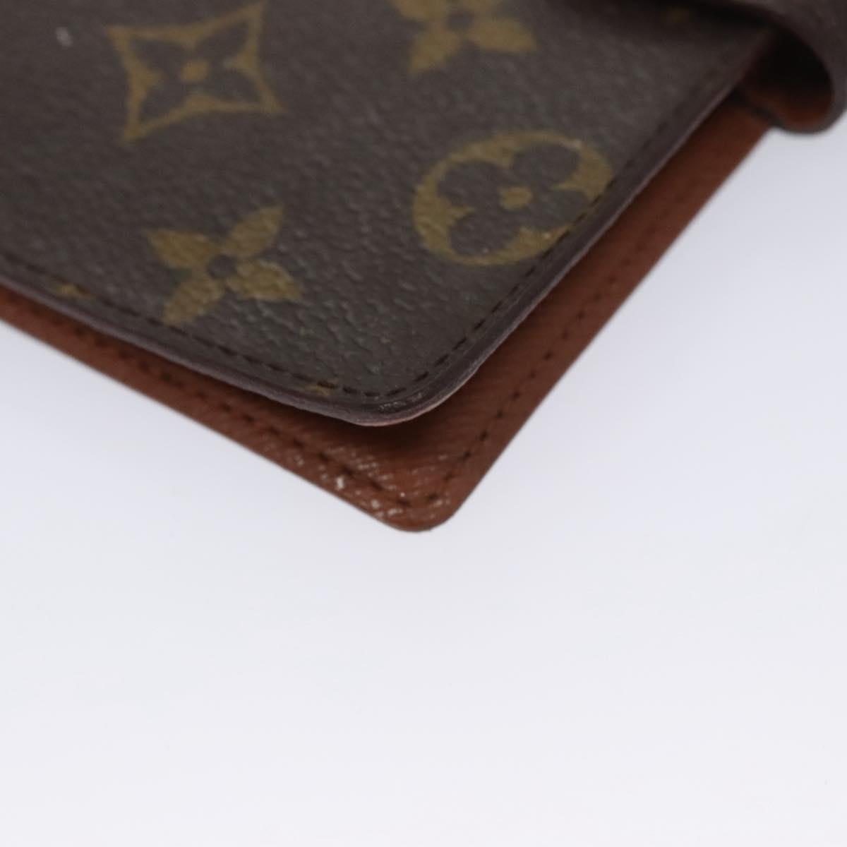 Louis Vuitton Couverture Agenda Fonctionnel Pm Brown Canvas Wallet (Pre-Owned)
