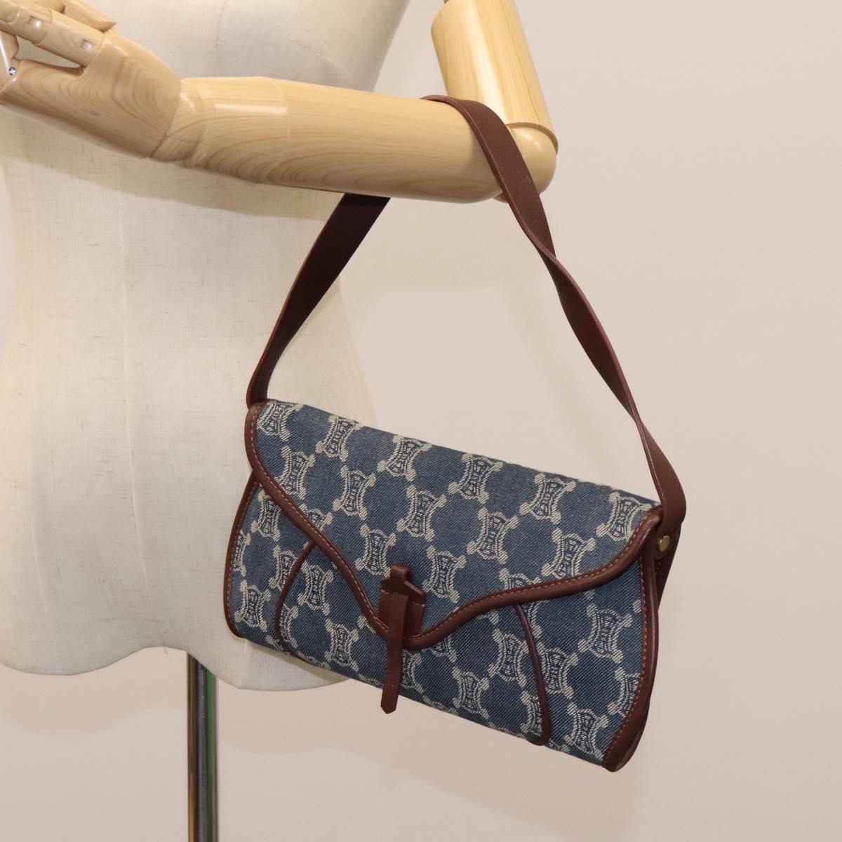 Céline Macadam Blue Denim - Jeans Shoulder Bag (Pre-Owned)