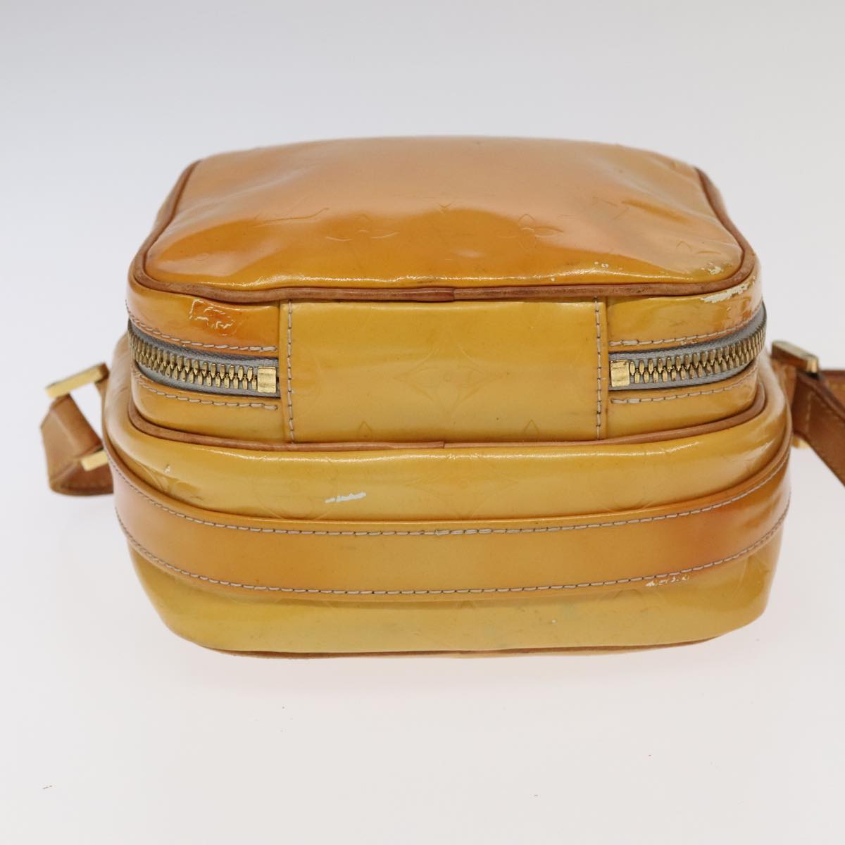 Louis Vuitton Wooster Yellow Patent Leather Clutch Bag (Pre-Owned)