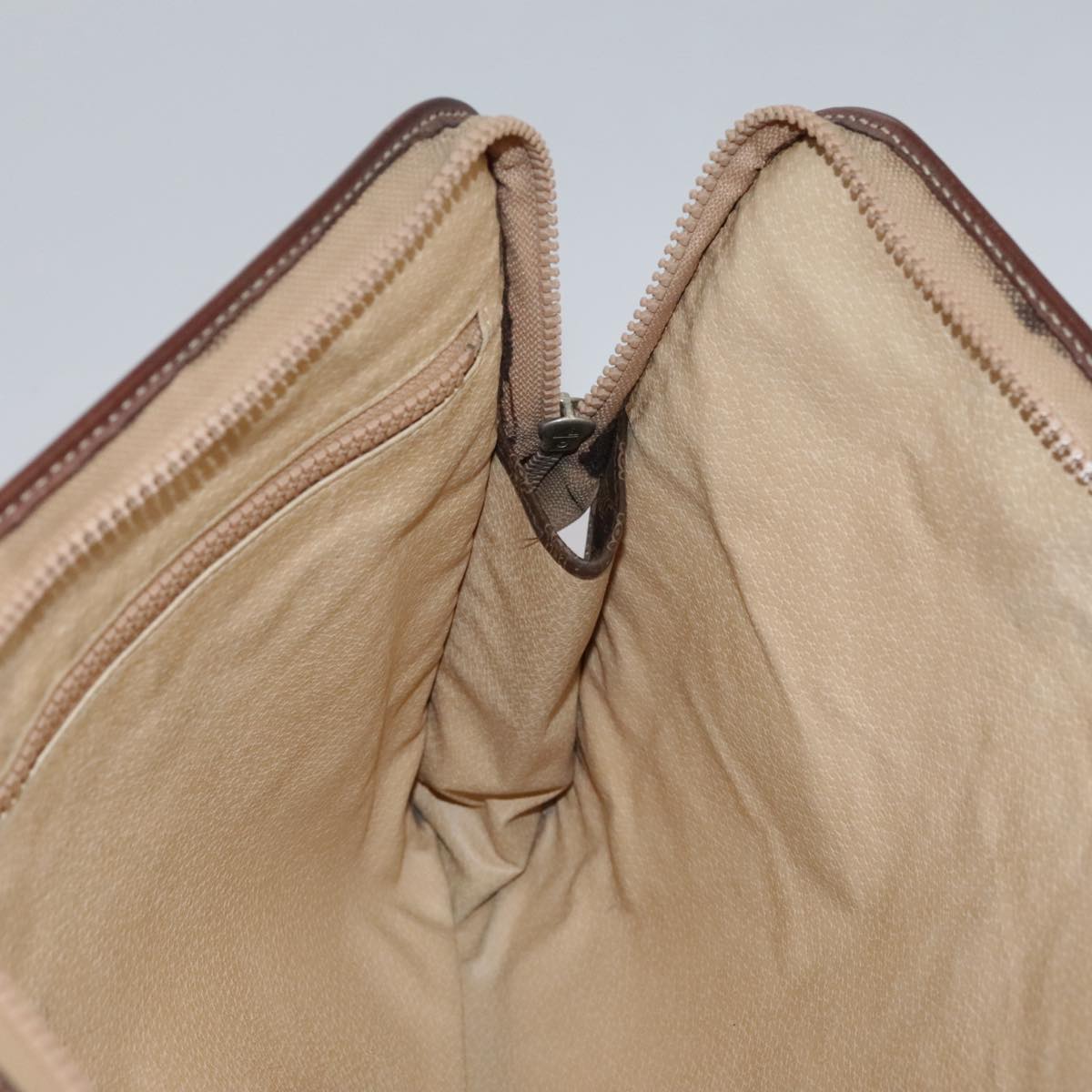 Céline Macadam Brown Canvas Briefcase Bag (Pre-Owned)
