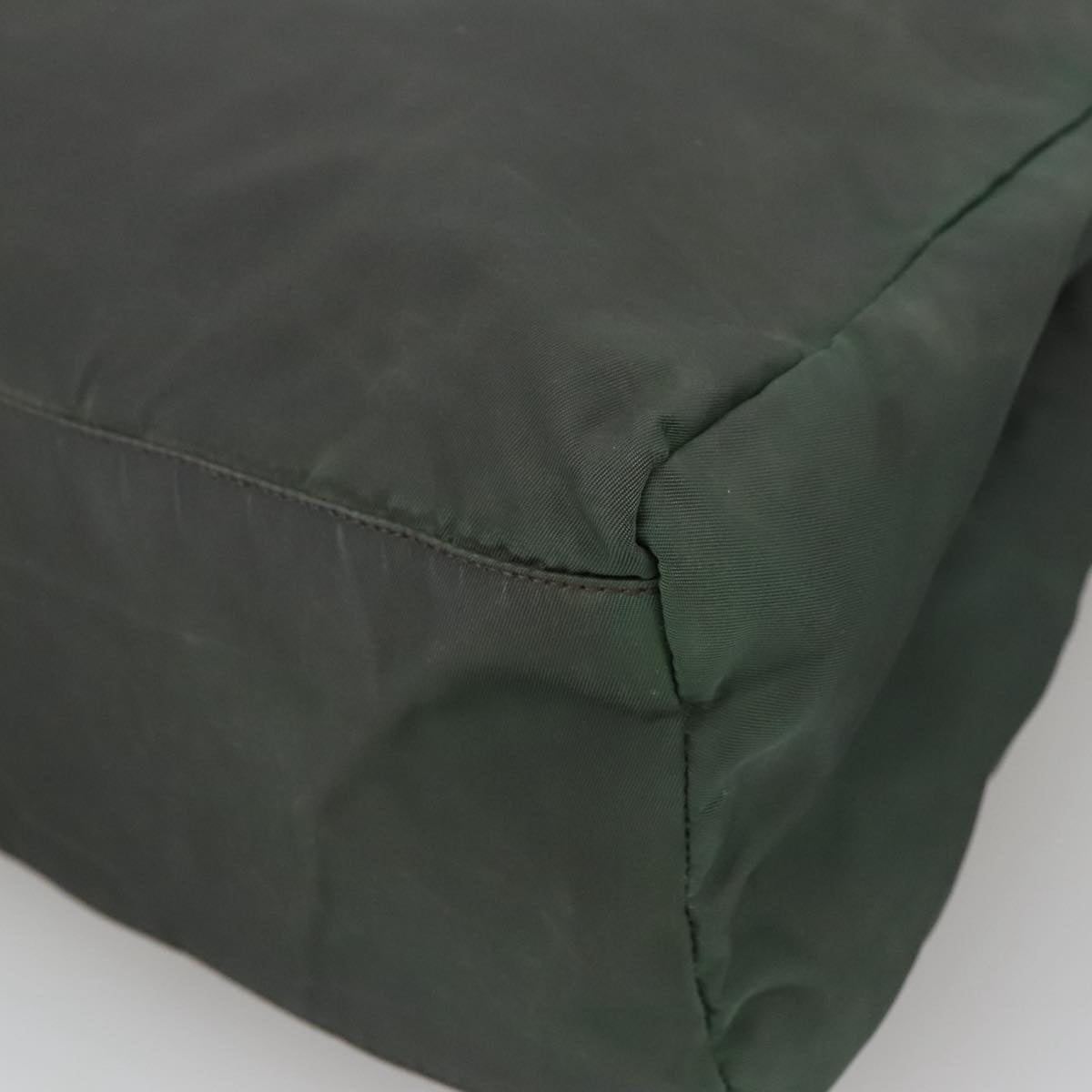 Prada Tessuto Green Synthetic Handbag (Pre-Owned)