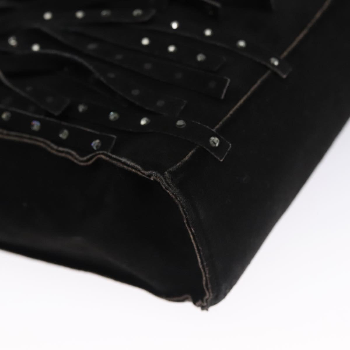 Chanel Black Suede Tote Bag (Pre-Owned)