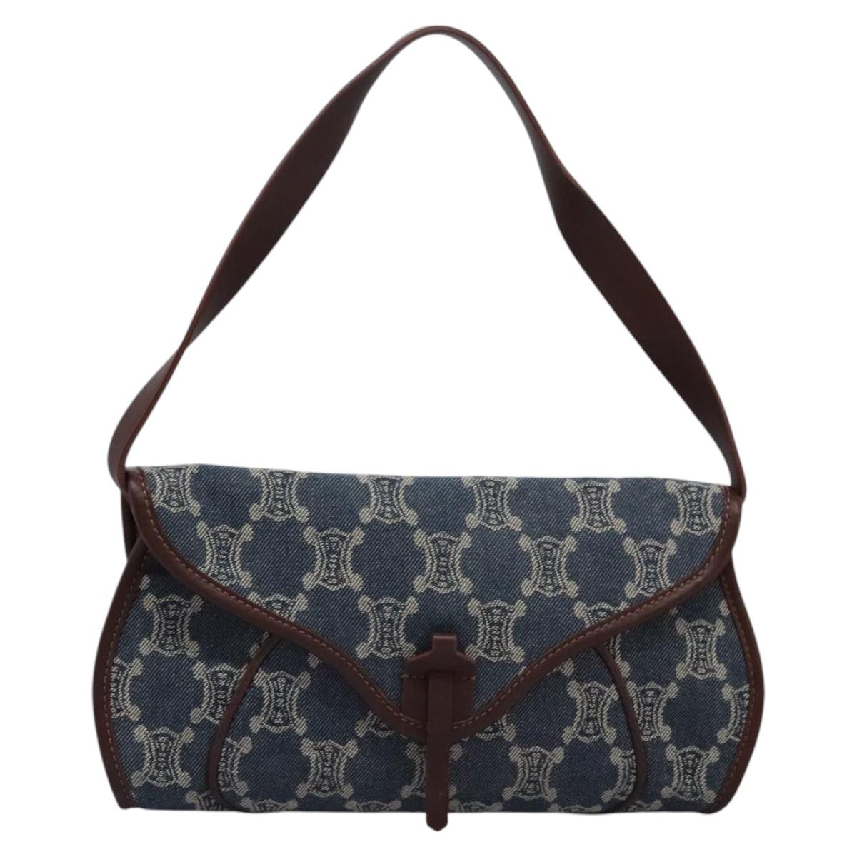 Céline Macadam Blue Denim - Jeans Shoulder Bag (Pre-Owned)